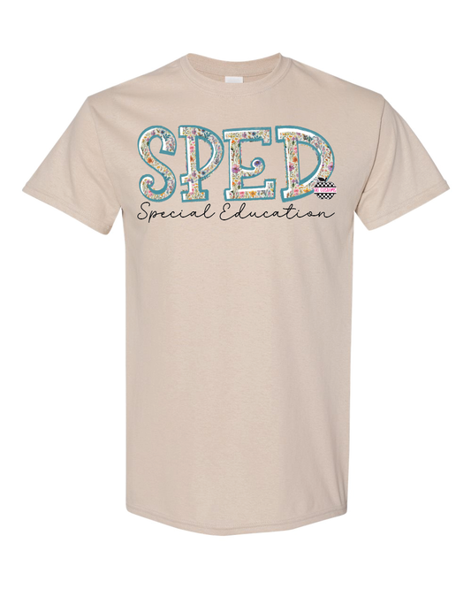 Fall Floral -Gildan Shirt- Sand
