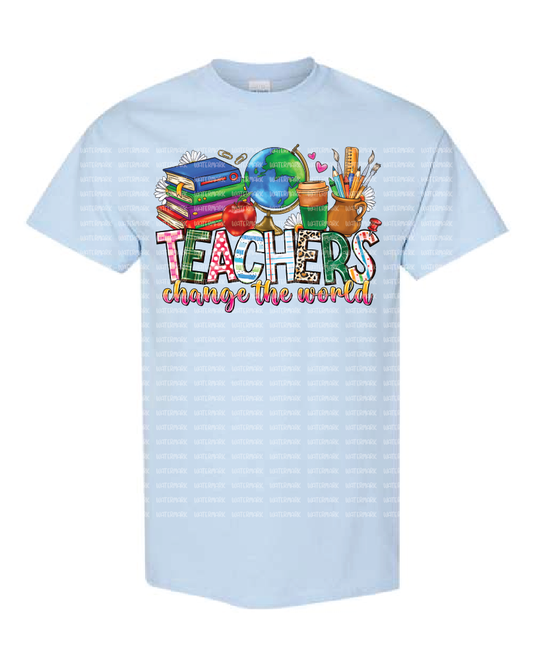 General-Teacher- Teachers Can Change the World - Light Blue