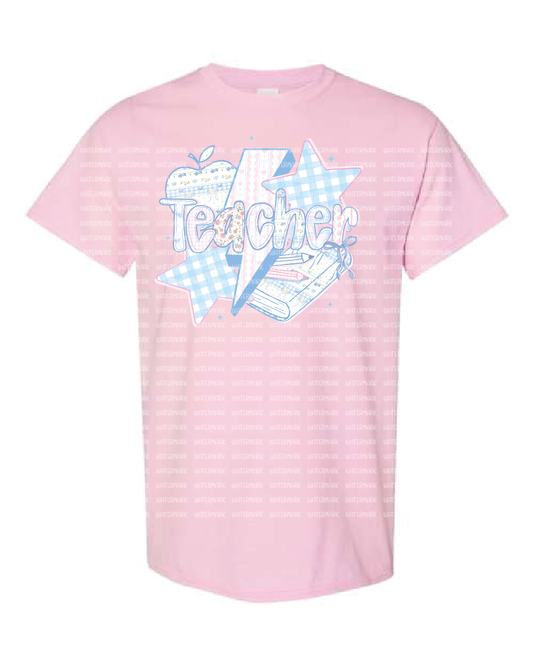General-Teacher- Retro Teacher- Shirt- Light Pink