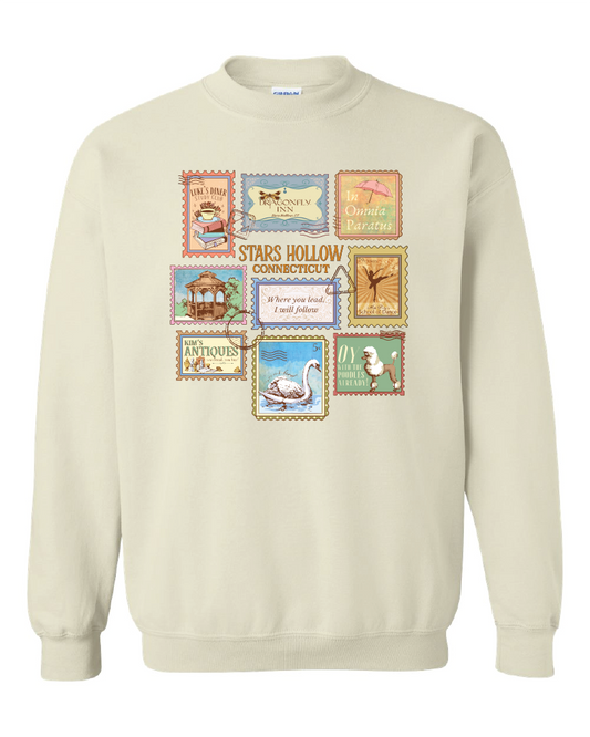 Star Hollow-Gildan Sweatshirt- Sand