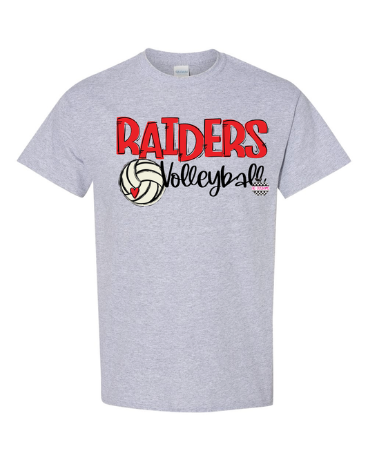 Team Go- Volleyball- Sports Grey Shirt