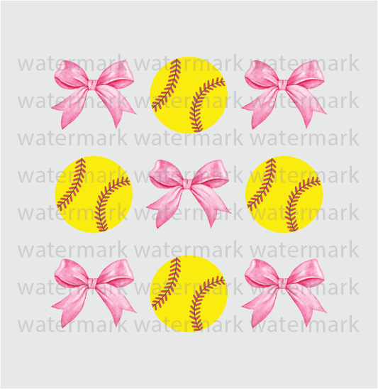Softball coquette - DTF Transfer