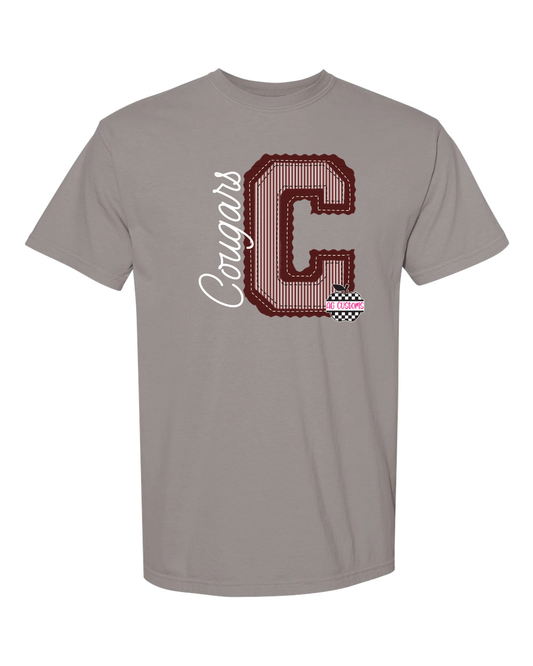 Prepster- Cougars- Grey Comfort Colors