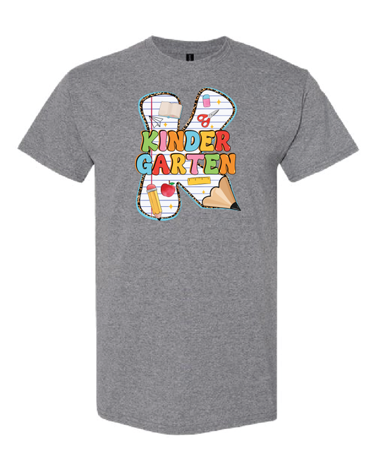 Grade Level- Pencil Numbers- Shirt- Graphite Heather