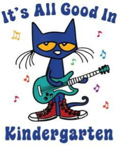 Book Character-Blue Cat It's All Good im Kindergarten - DTF Transfer