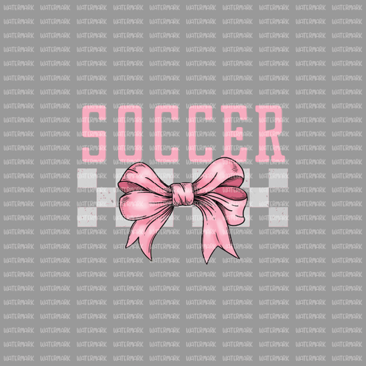 Soccer Pink Ribbon -DTF Transfer