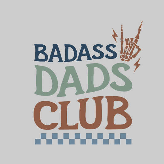 Father's Day-Badass Dad Club - 2 DTF Transfer
