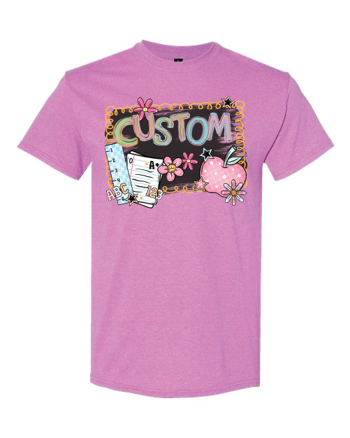 Team B2S Apple Shirt- Custom- Heather Radiant Orchid