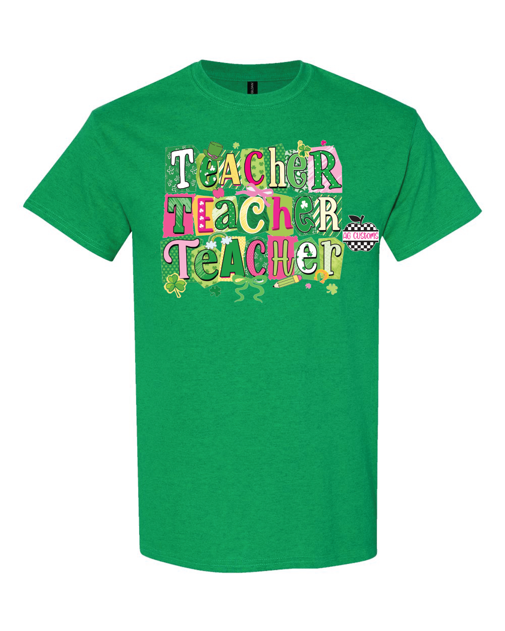 Teacher St. Patrick's Day - G: Antique Irish Green B: Kelly