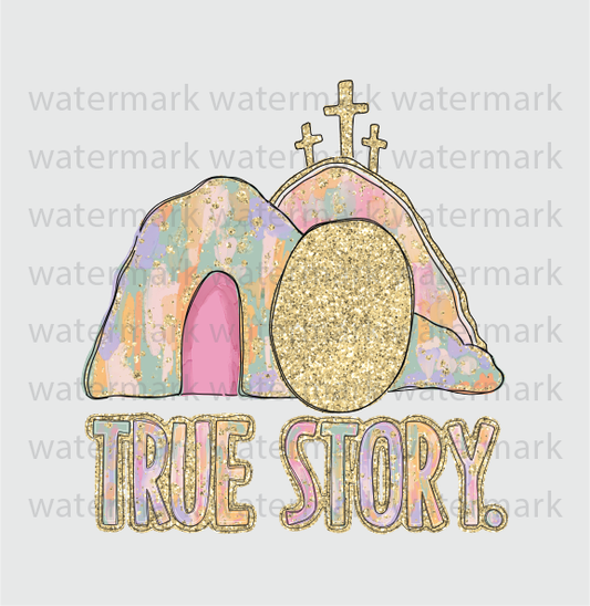 Easter True Story-DTF Transfer